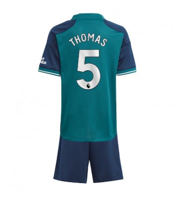 Maillot de foot Arsenal Thomas Partey #5 Troisième enfant 2023-24 Manches Courte (+ pantalon court)